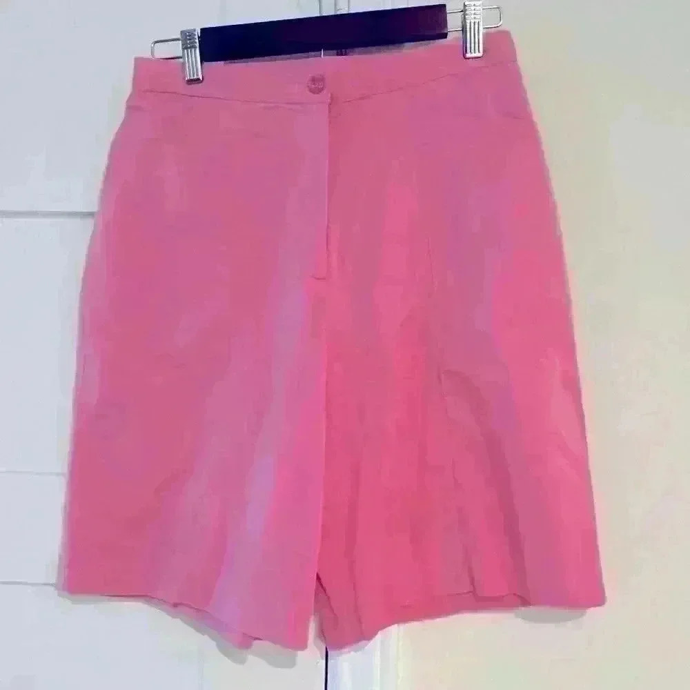 VINTAGE LILLY’s of Beverly Hills Barbie pink Dressy Golf Walking Shorts Size 6